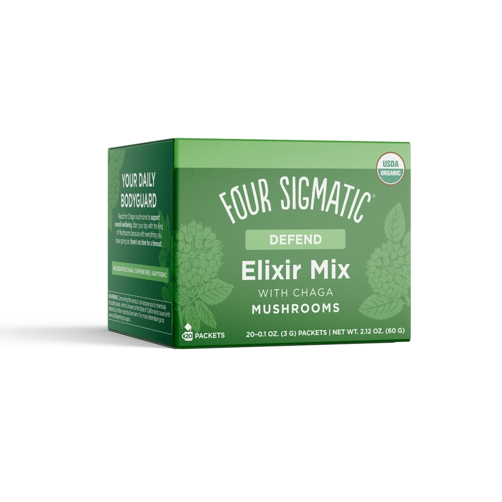 Four Sigmatic Chaga Elixir. Mushroom drinks