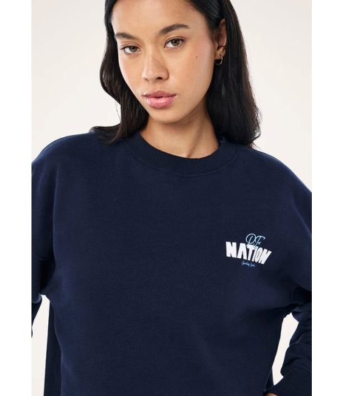 Champion oversized sweat in dark navy. Jumpers