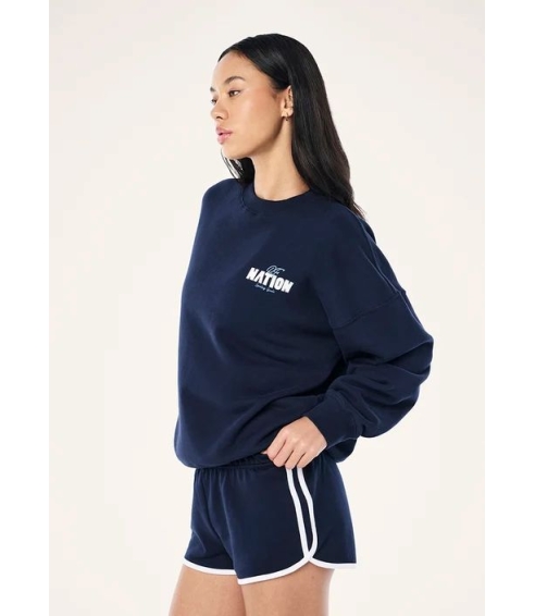 Champion oversized sweat in dark navy. Jumpers