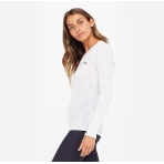 CHRISSY LONG SLEEVE WHITE TOP. Tops