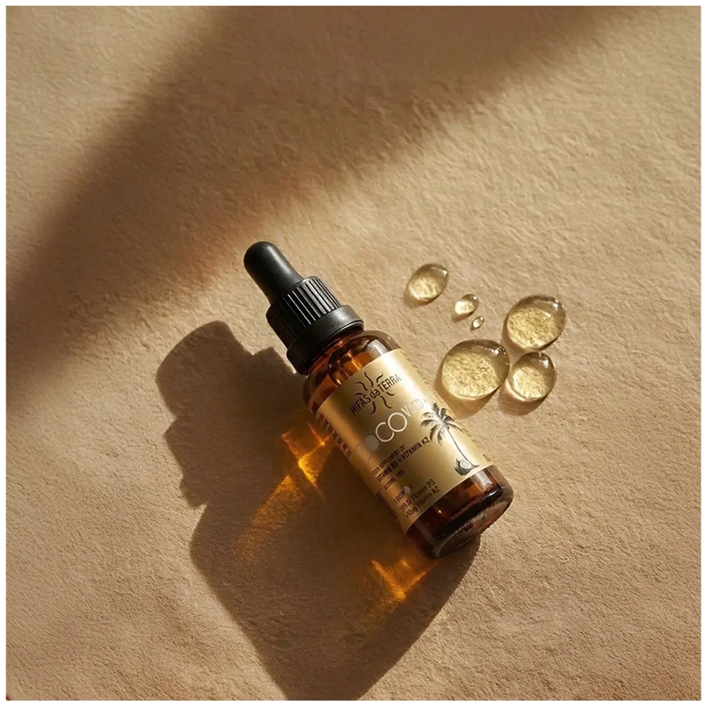 Hifas da Terra Coco Vit D + K2. Vitaminas D