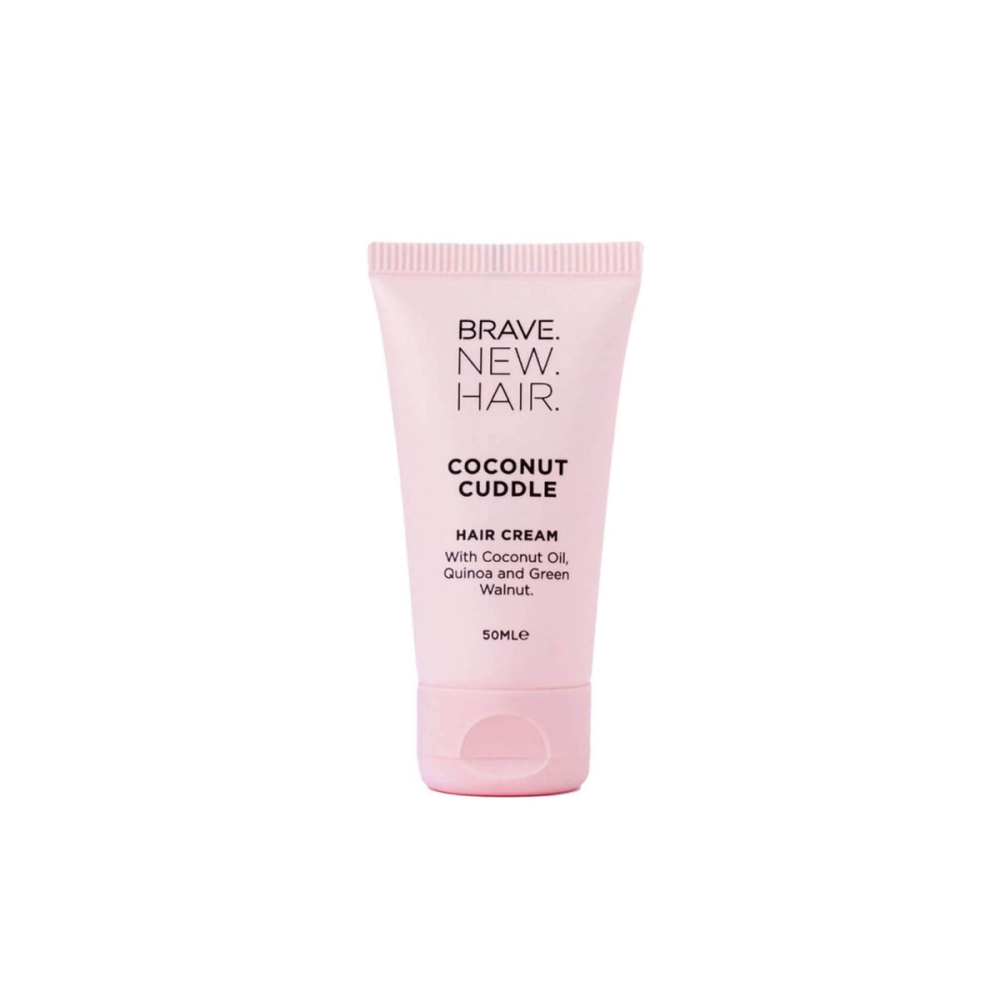 Brave New Hair "Coconut Cuddle" kokosų plaukų kremas - 50 ml. Plaukų formavimo priemonės