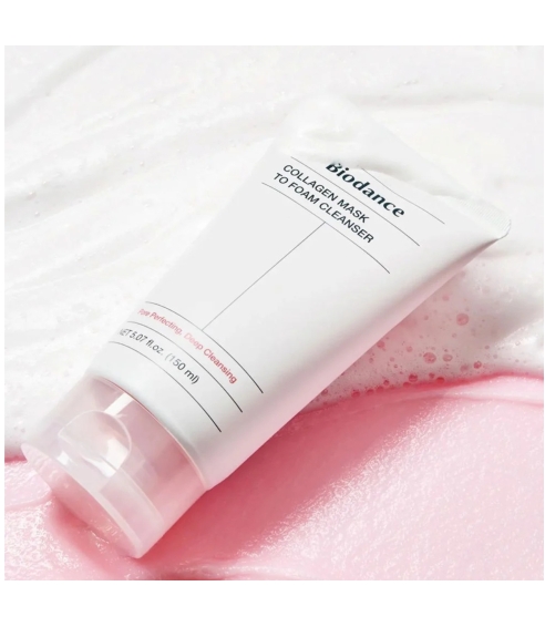 "Collagen Mask To Foam Cleanser" veido prausiklis-kaukė. Korėjietiški veido prausikliai
