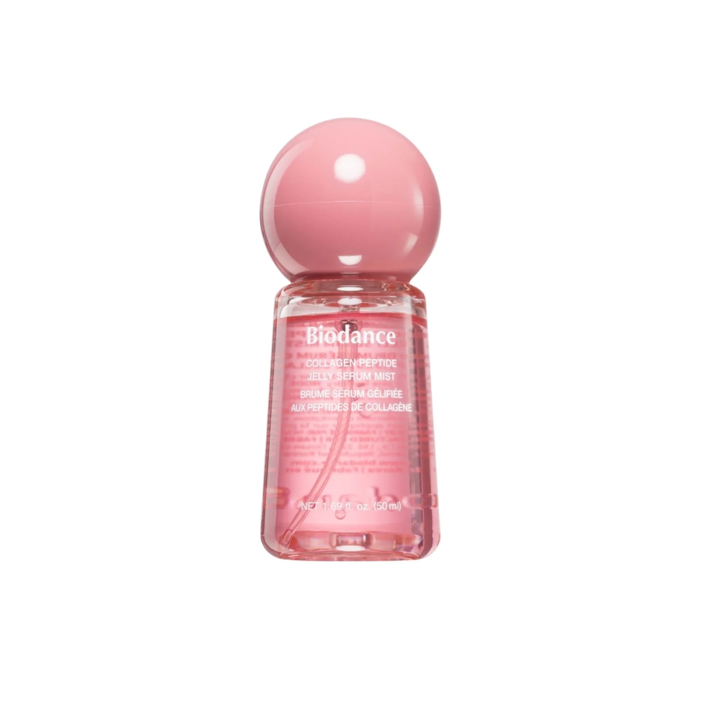 BIODANCE "Collagen Peptide Jelly Serum Mist" veido dulksna. Korėjietiški tonikai ir dulksnos