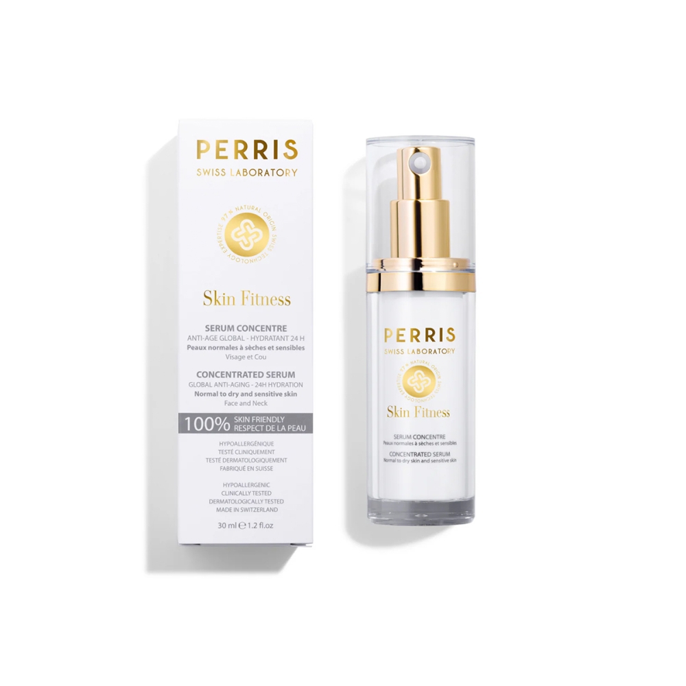 Perris Swiss Laboratory “Concentrated Serum” itin drėkinantis veido serumas. Serumai veidui