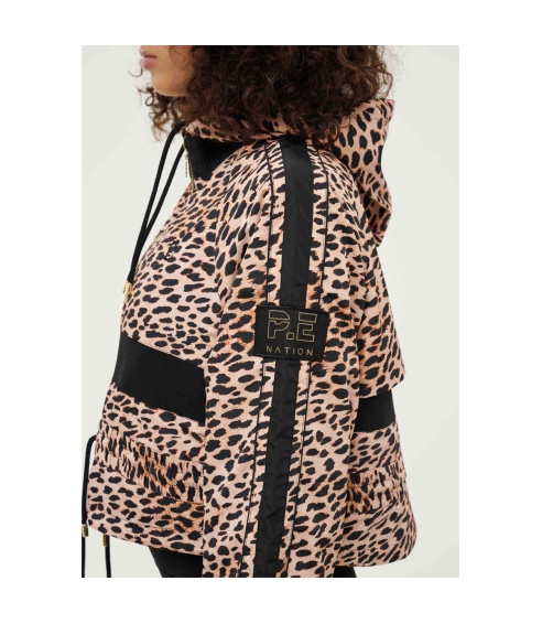 CROPPED MAN DOWN JACKET IN CHEETAH PRINT. Jackets