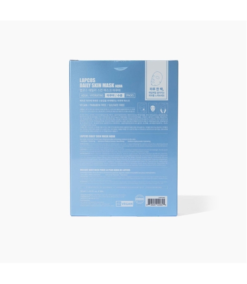 LAPCOS Daily Aqua Sheet Mask for Skin Hydration. Sheet and hydrogel masks