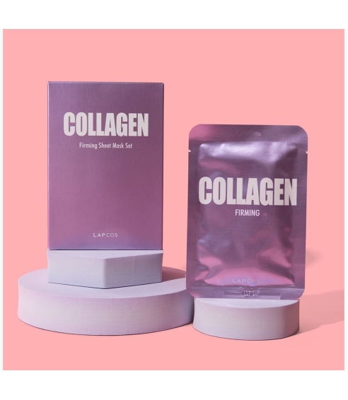 LAPCOS Daily Collagen Firming Facial Skin Mask. Sheet and hydrogel masks
