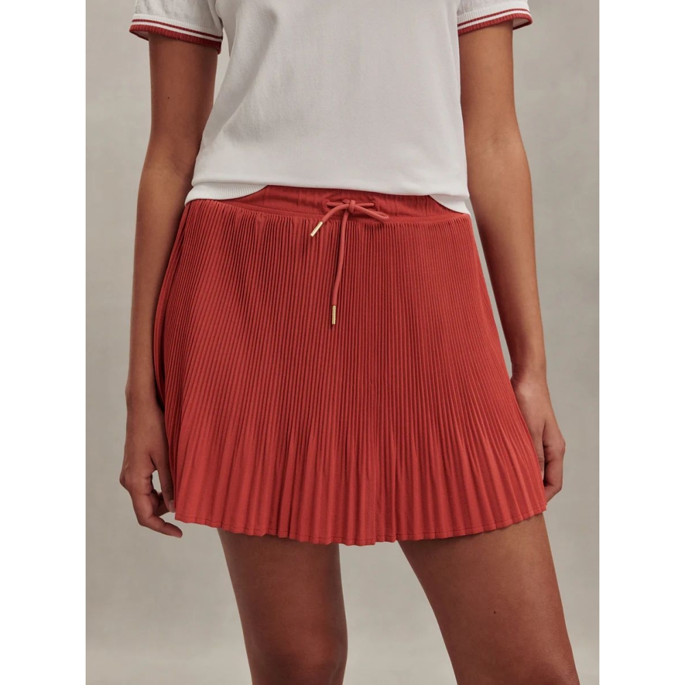 Varley "Davina High-Rise Skort" plytų spalvos sijonšorčiai. Sijonai