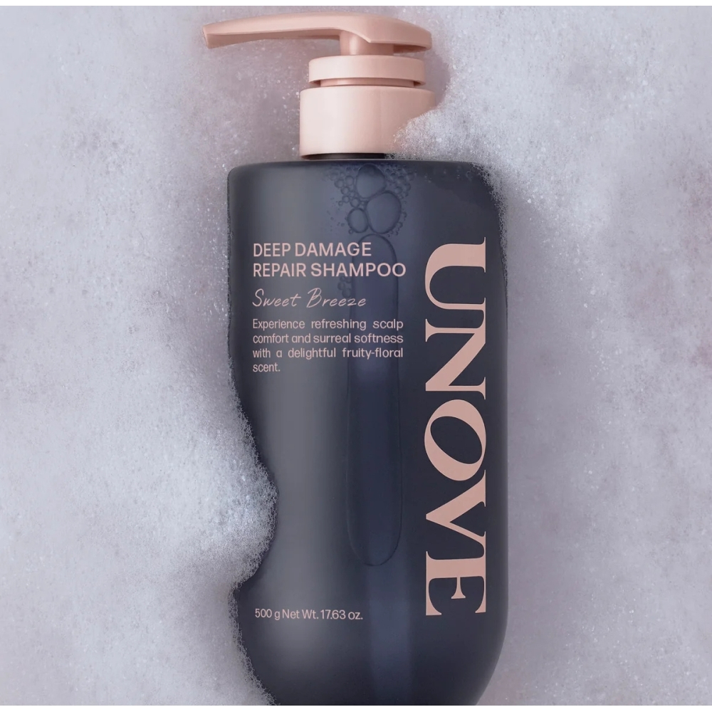 UNOVE Korėjietiški šampūnai "Deep Damage Repair Shampoo" atkuriamasis šampūnas UNOVE "Deep Damage Repair Shampoo" atkuriamasis šampūnas. Korėjietiški šampūnai