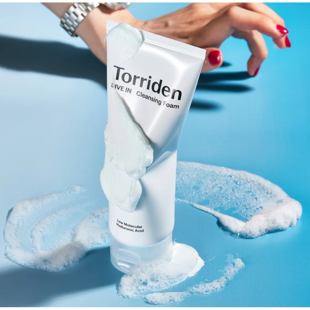 Torriden Korėjietiški veido prausikliai "DIVE-IN Low Molecular Hyaluronic Acid Cleansing Foam" veido prausiklis Torriden "DIVE-IN Low Molecular Hyaluronic Acid Cleansing Foam" veido prausiklis. Korėjietiški veido prausikliai