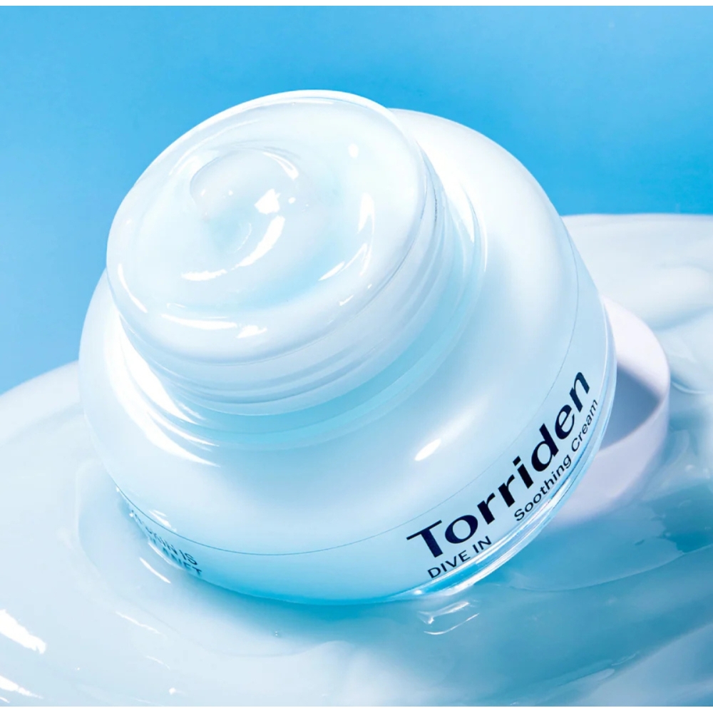 Torriden Korėjietiški veido kremai "DIVE IN Low Molecular Hyaluronic Acid Soothing Cream" veido kremas Torriden "DIVE IN Low Molecular Hyaluronic Acid Soothing Cream" veido kremas. Korėjietiški veido kremai