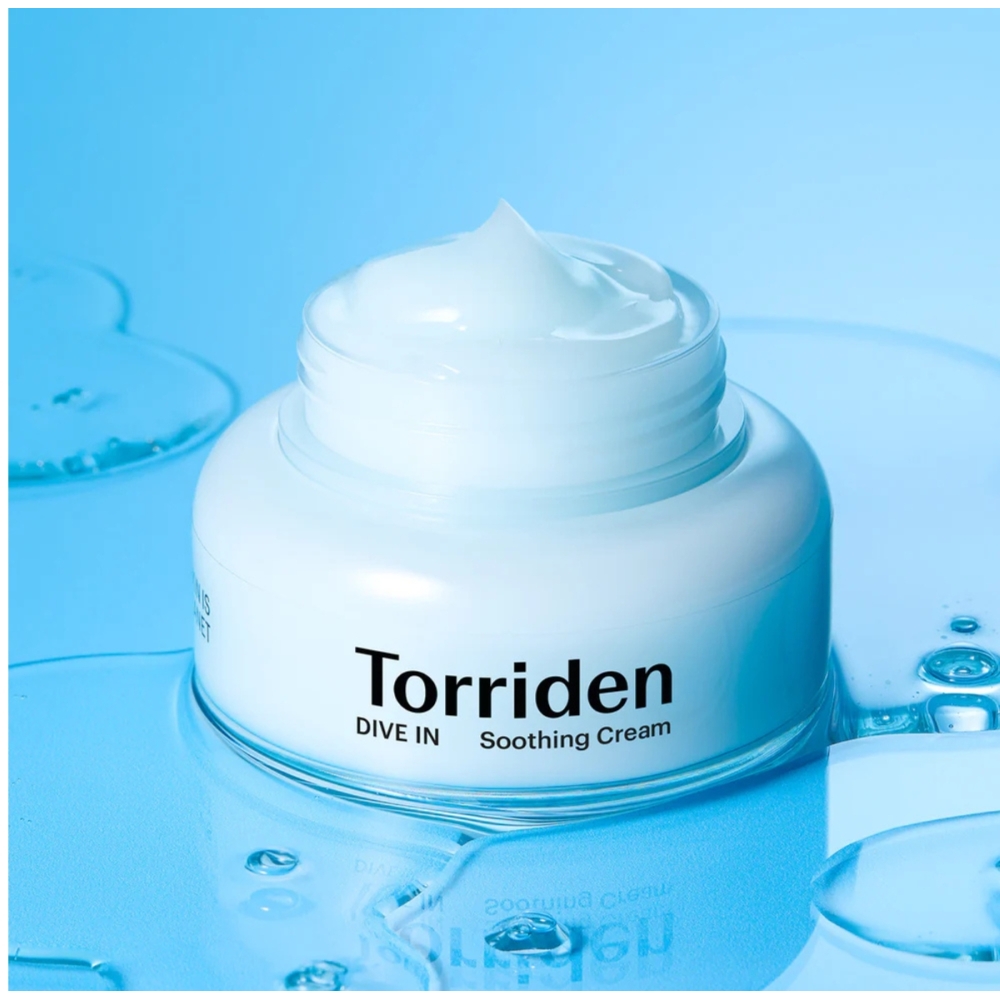 Torriden Korėjietiški veido kremai "DIVE IN Low Molecular Hyaluronic Acid Soothing Cream" veido kremas Torriden "DIVE IN Low Molecular Hyaluronic Acid Soothing Cream" veido kremas. Korėjietiški veido kremai