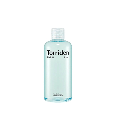 "DIVE-IN Low Molecular Hyaluronic Acid Toner" drėkinamasis veido tonikas. Korėjietiški tonikai ir dulksnos