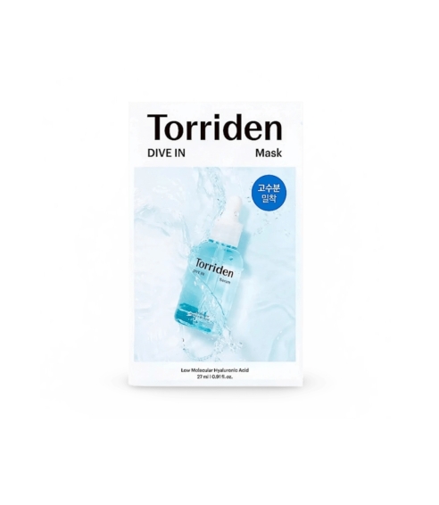 "DIVE-IN Low Molecule Hyaluronic Acid Mask" lakštinė veido kaukė. Korėjietiškos veido kaukės