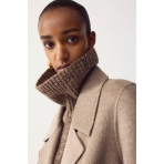 Double Breasted Coat In Greige. Coats Double Breasted Coat In Greige. Coats