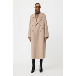 Double Breasted Coat In Greige. Coats Double Breasted Coat In Greige. Coats