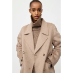 Double Breasted Coat In Greige. Coats Double Breasted Coat In Greige. Coats