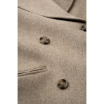 Double Breasted Coat In Greige. Coats Double Breasted Coat In Greige. Coats