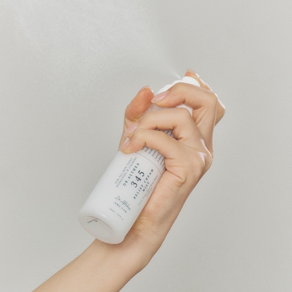 Dr. Althea Korėjietiški tonikai ir dulksnos "345 Relief Cream Mist" veido dulksna Dr. Althea "345 Relief Cream Mist" veido dulksna. Korėjietiški tonikai ir dulksnos