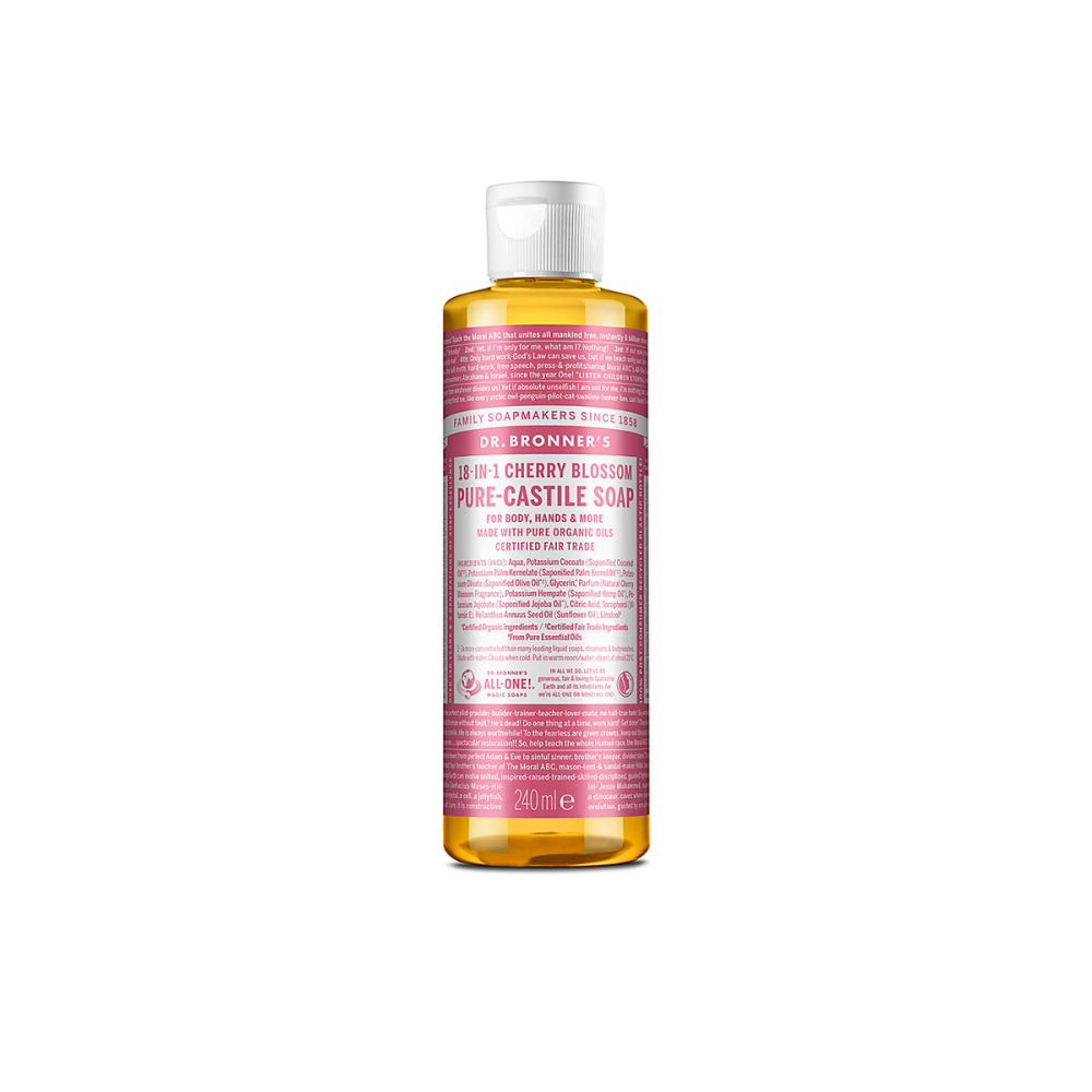 PURE-CASTILE LIQUID SOAP Cherry 240ml. Cleansers