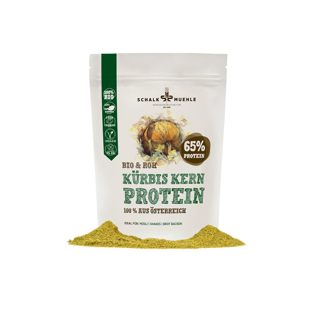 Schalk Muhle Organic pumpkin seed protein powder raw. Protein drinks