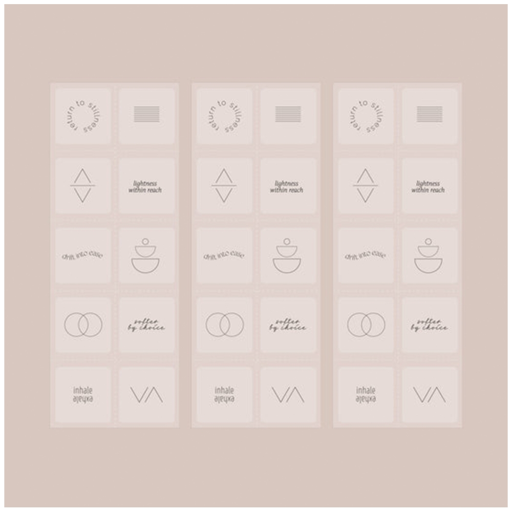 Barrière Everyday Calm Mood Support: Mindful Symbols Stickers. Transdermal patch