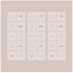 Everyday Calm Mood Support: Mindful Symbols Stickers. Body and bath