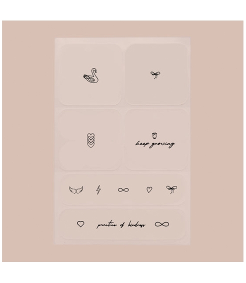 “Everyday Defense: Mini Motif” lipdukai natūraliai organizmo apsaugai palaikyti. Kūnui ir voniai