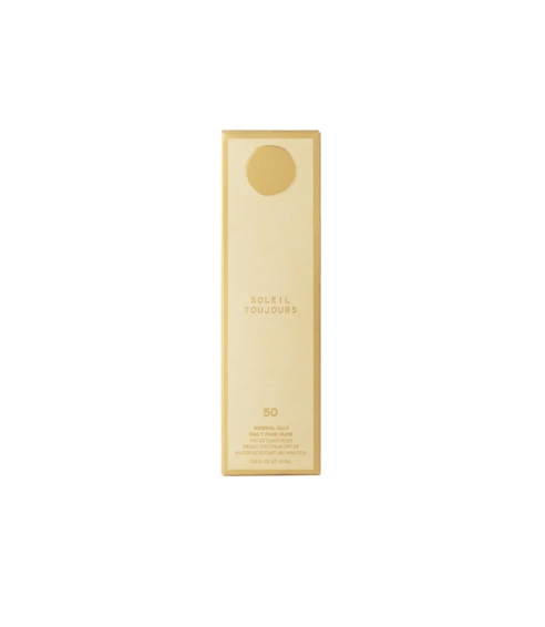 “Face Glow Tinted Moisturizer Mineral SPF 50” su vitaminu C ir niacinamidu. Veido kremai nuo saulės