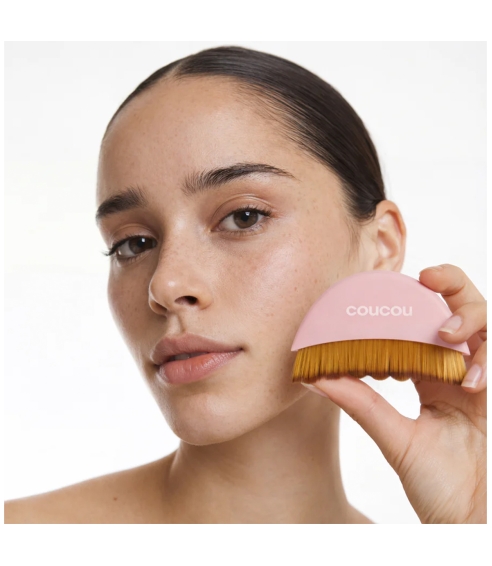 "Facial Dry Brush” šepetys sausam veido masažui. Veido masažuokliai