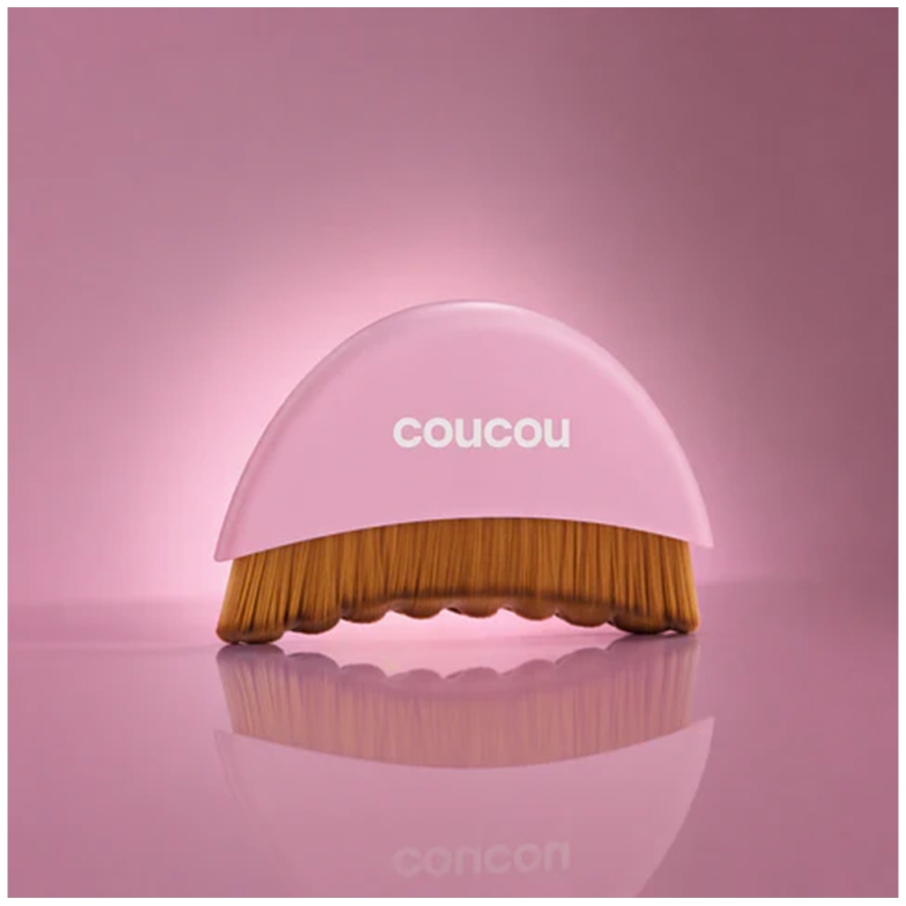 The Coucou Club "Facial Dry Brush” šepetys sausam veido masažui. Veido masažuokliai
