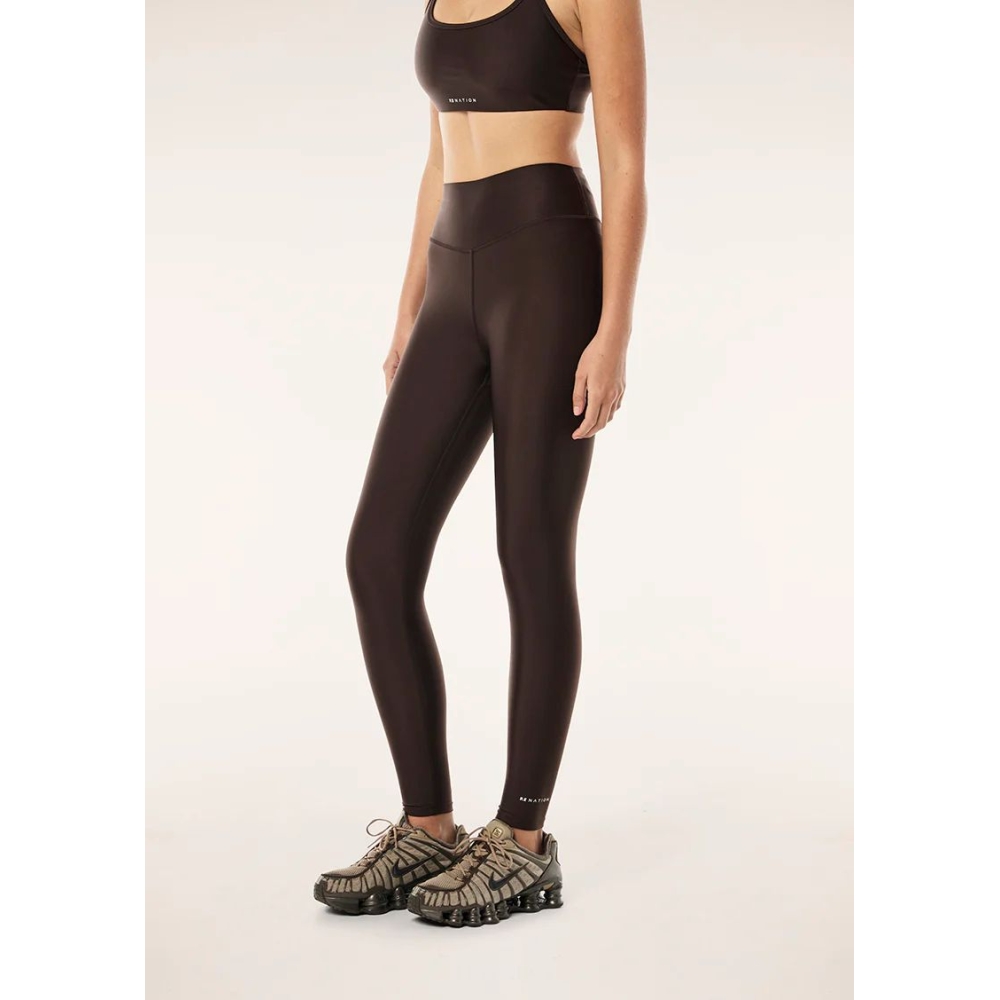 P.E Nation FAIRMONT Legging in Espresso Brown. Leggings
