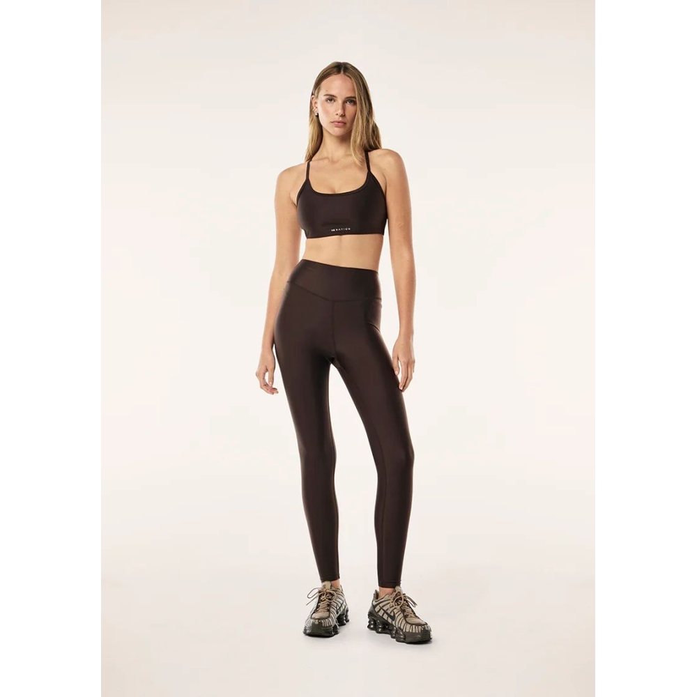 P.E Nation FAIRMONT Legging in Espresso Brown. Leggings