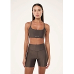 "Fairmont Sports Bra" blizgios rudos spalvos sportinė liemenėlė. Sportinės liemenėlės