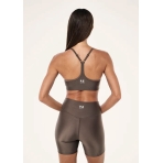 "Fairmont Sports Bra" blizgios rudos spalvos sportinė liemenėlė. Sportinės liemenėlės
