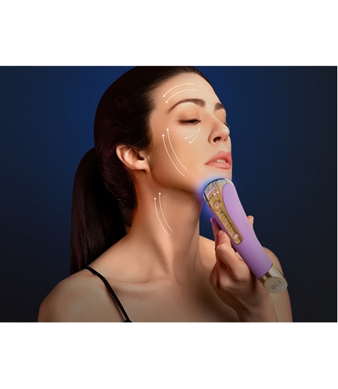 “FAQ™ 101” radijo dažnio ir raudonosios LED šviesos veido prietaisas. Veido aparatai