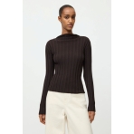 Featherlight Ribbed Top In Mocha. Sweaters Featherlight Ribbed Top In Mocha. Sweaters