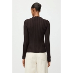 Featherlight Ribbed Top In Mocha. Sweaters Featherlight Ribbed Top In Mocha. Sweaters