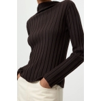 Featherlight Ribbed Top In Mocha. Sweaters Featherlight Ribbed Top In Mocha. Sweaters