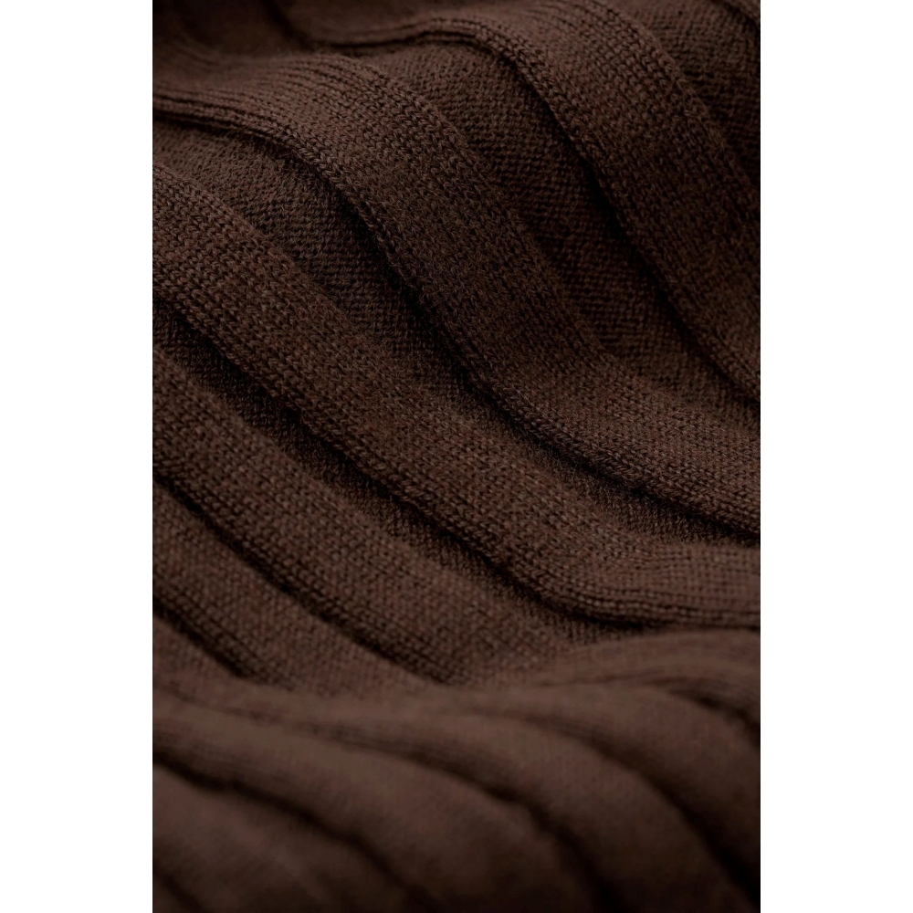 Soft Goat Sweaters Featherlight Ribbed Top In Mocha Soft Goat Featherlight Ribbed Top In Mocha. Sweaters
