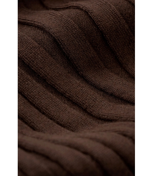 "Featherlight Ribbed Top“ rudos spalvos megztinis. Megztiniai