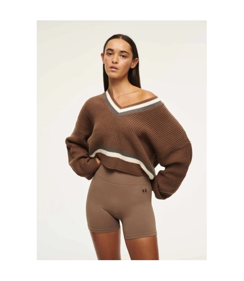FEEDBACK KNIT SWEAT IN FOSSIL. Sweaters