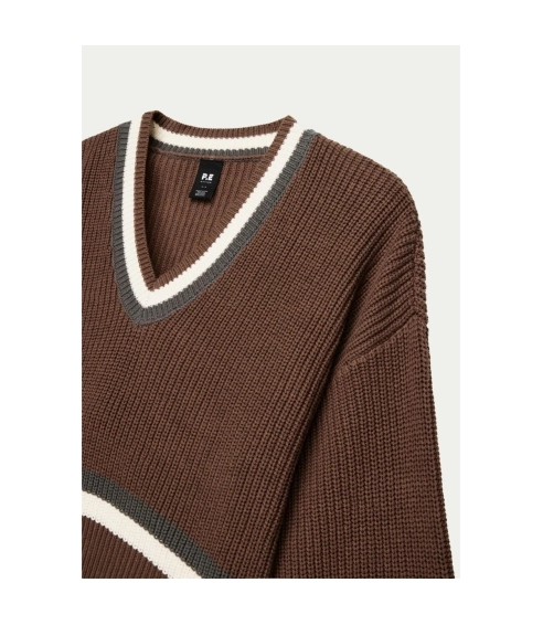 FEEDBACK KNIT SWEAT IN FOSSIL. Sweaters