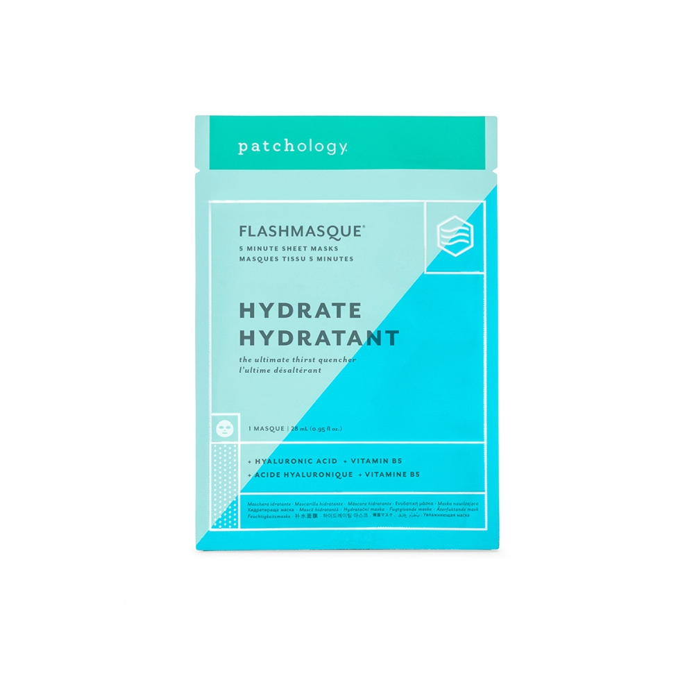 Flashmasque® drėkinanti veido kaukė. Lakštinės kaukės