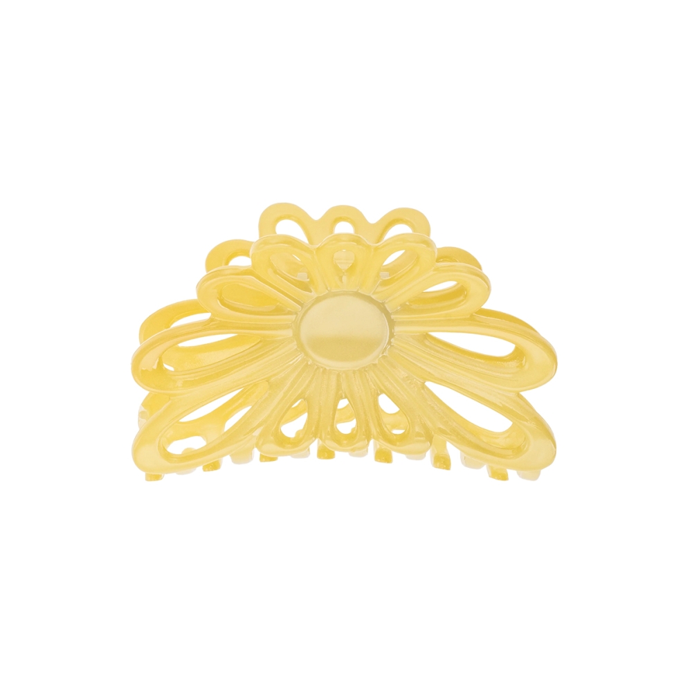 Bon Dep FLOWER CLAW 8CM YELLOW. Hair accessories