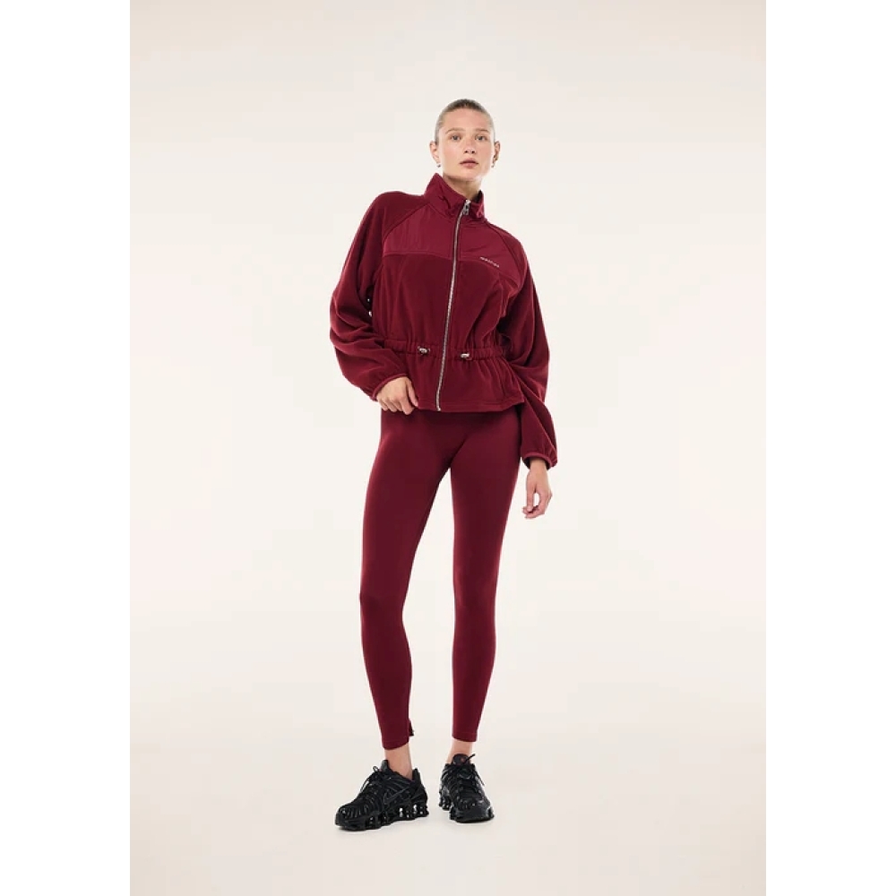 P.E Nation "Form Jacket" bordo spalvos šerpos audinio švarkas. Švarkai