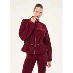 "Form Jacket" bordo spalvos šerpos audinio švarkas. Švarkai