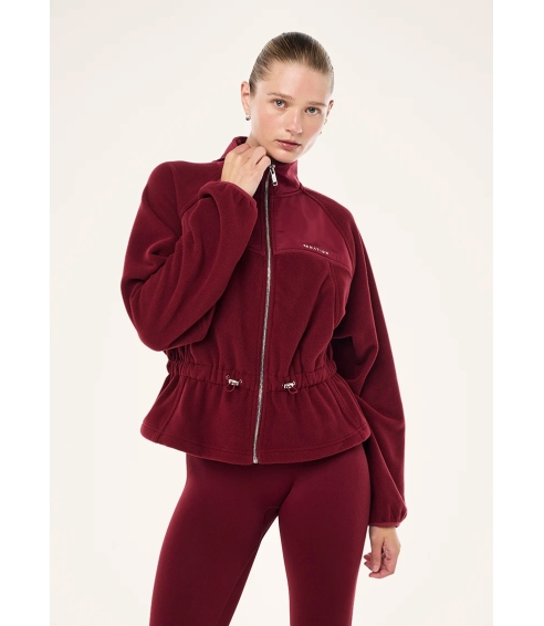 "Form Jacket" bordo spalvos šerpos audinio švarkas. Švarkai