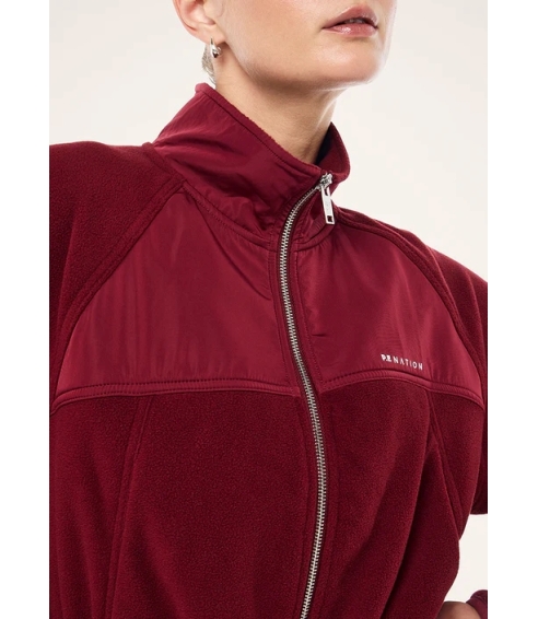 "Form Jacket" bordo spalvos šerpos audinio švarkas. Švarkai